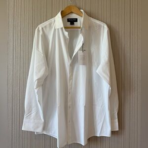 Mizzen+Main White Long Sleeve Dress Shirt